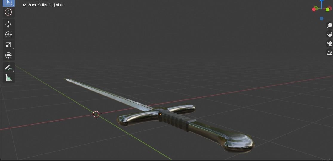 Narsil Sword from The Lord of the Rings Free 3D model_10