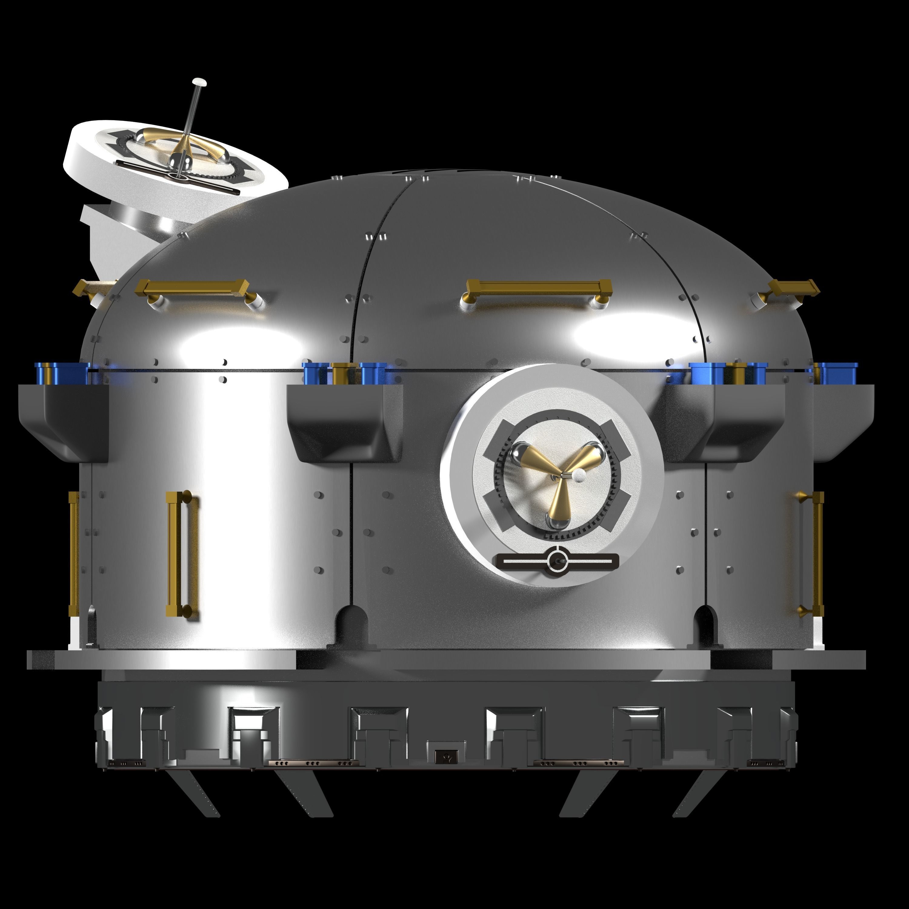 NanoRacks Bishop airlock 3D model_1