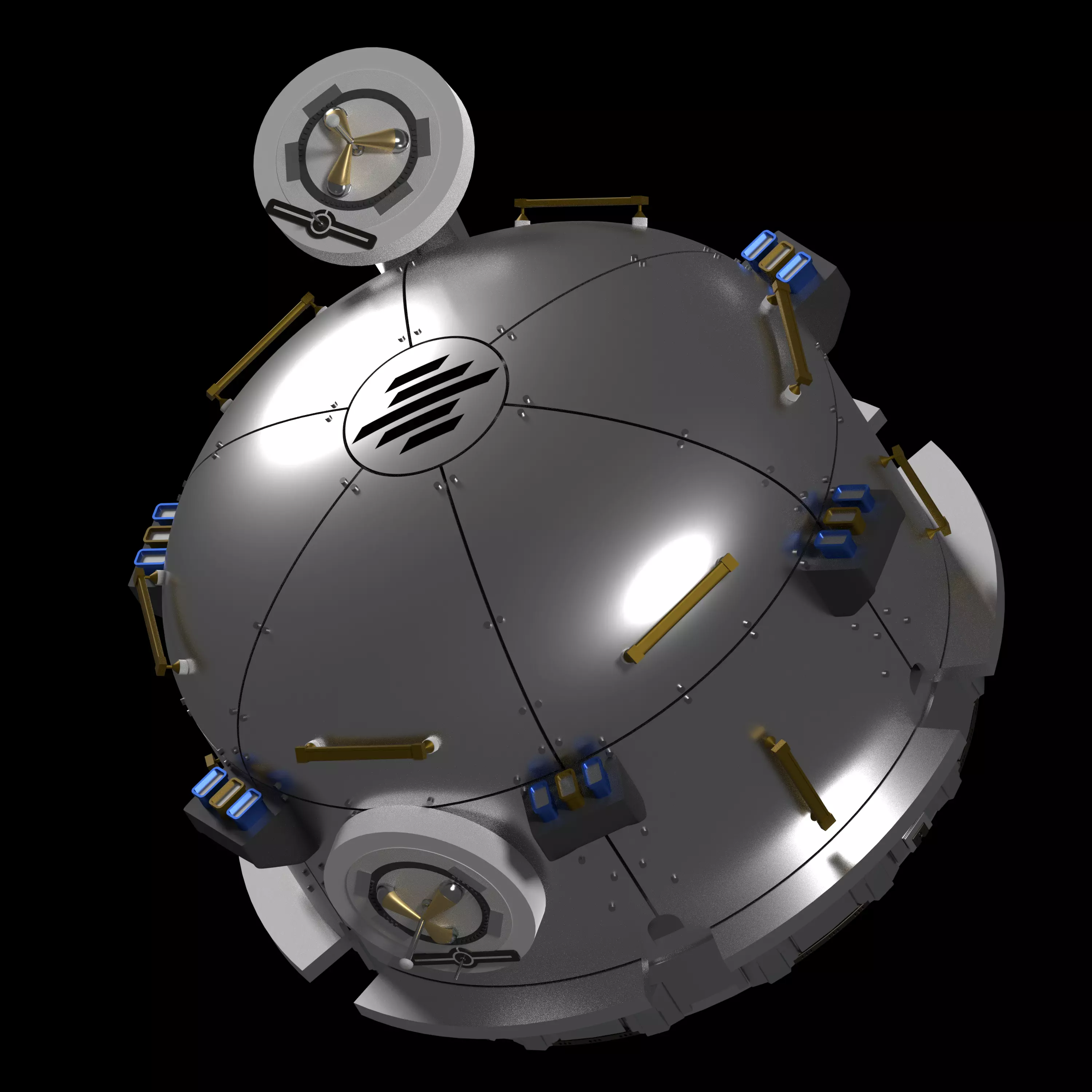 NanoRacks Bishop airlock 3D model_0