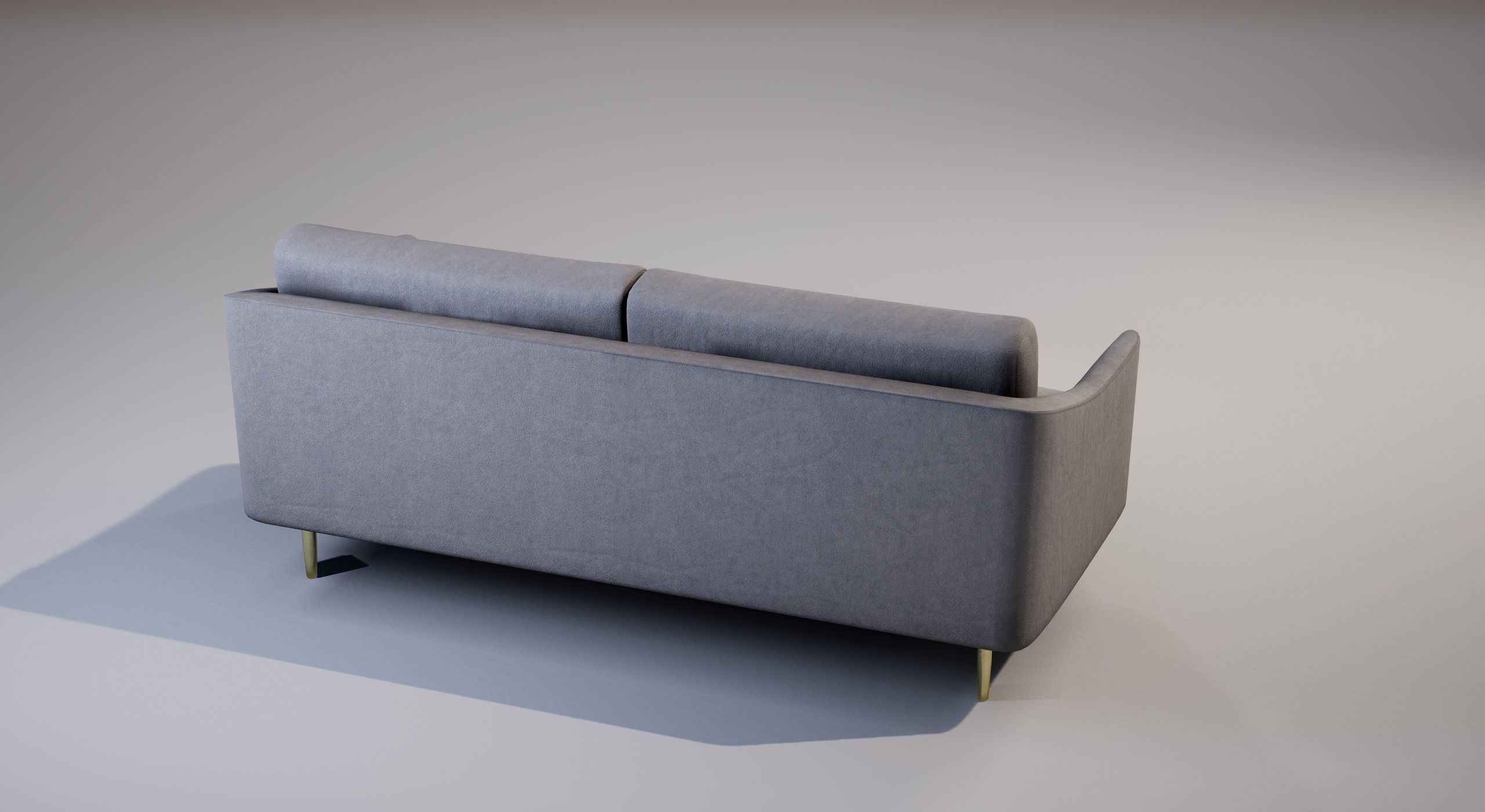 Sofa 01 Low-poly 3D model_6