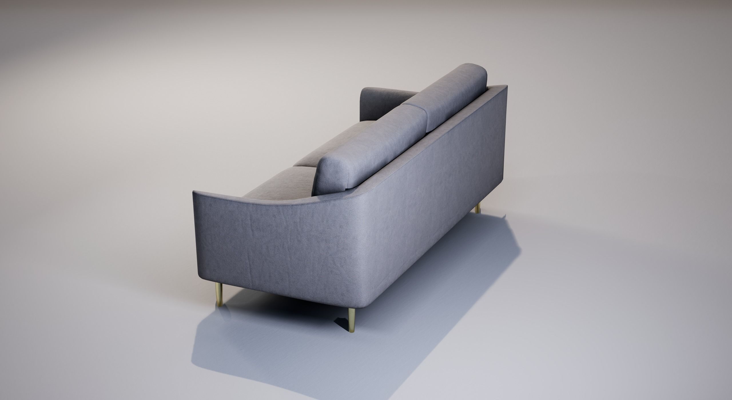 Sofa 01 Low-poly 3D model_8