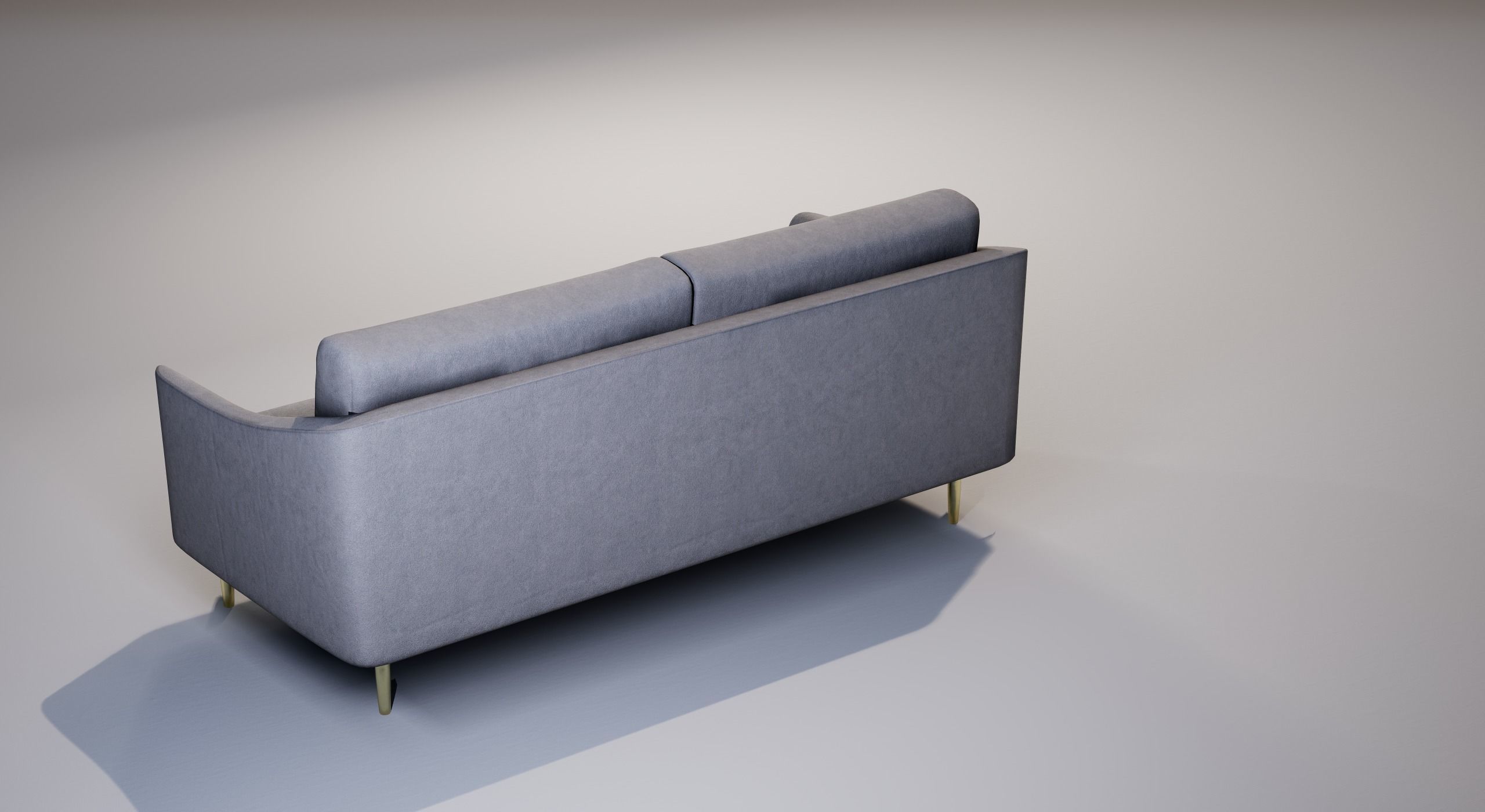 Sofa 01 Low-poly 3D model_7