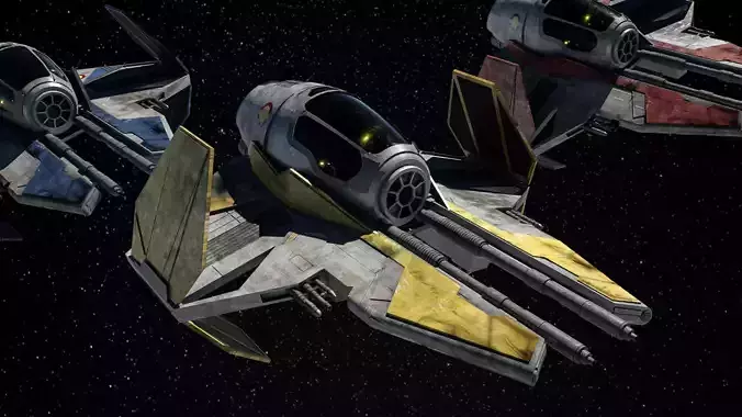 Jedi Starfighter ETA-2 3D model