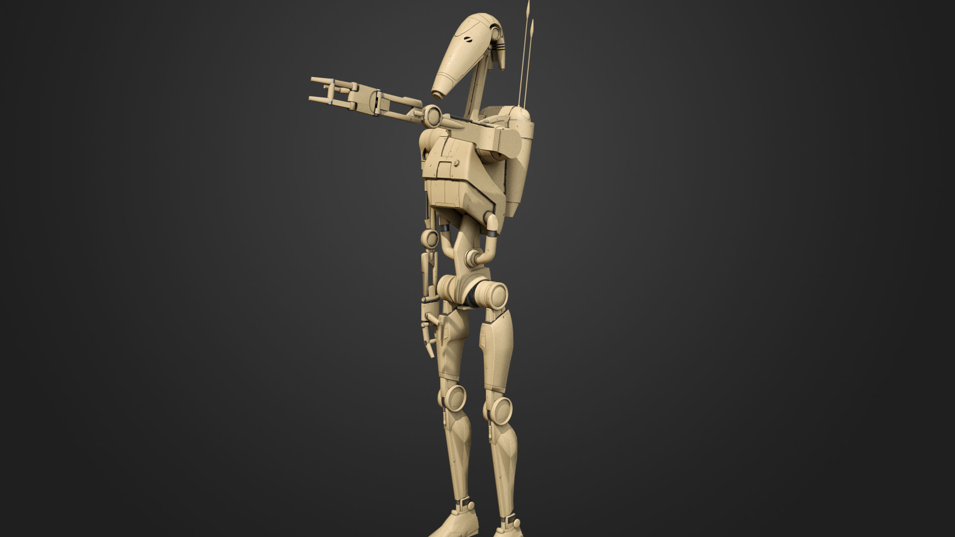 Battle Droid 3D model_4