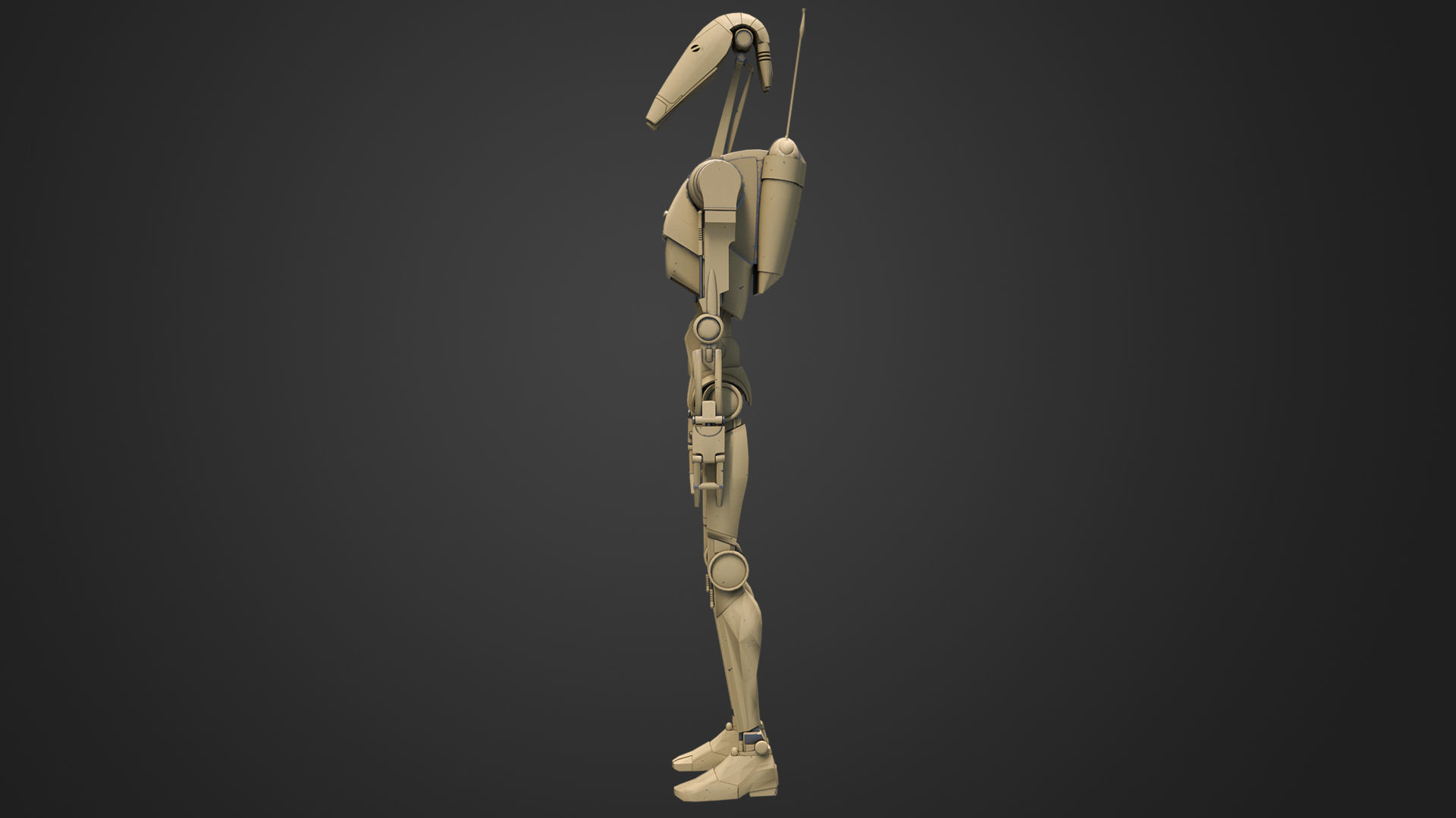 Battle Droid 3D model_2