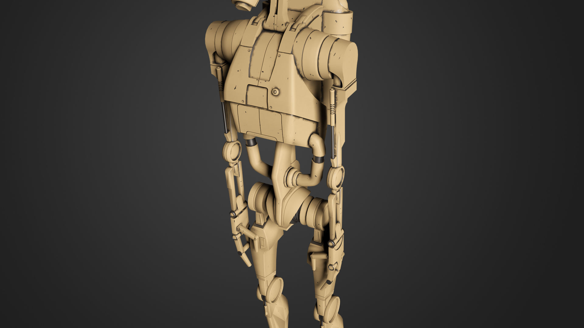 Battle Droid 3D model_3