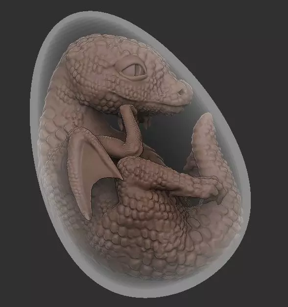 dragon egg 3D print model