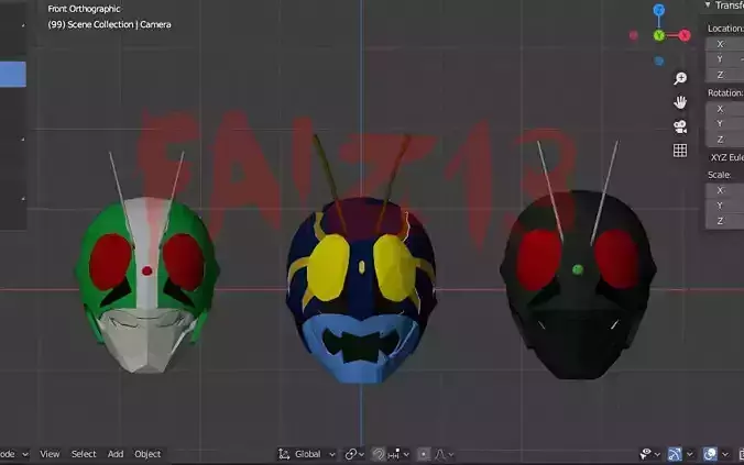 HELMET KAMEN RIDER NIGO THE FIRST