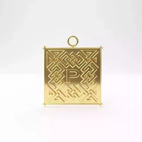 Celtic pendant letter P