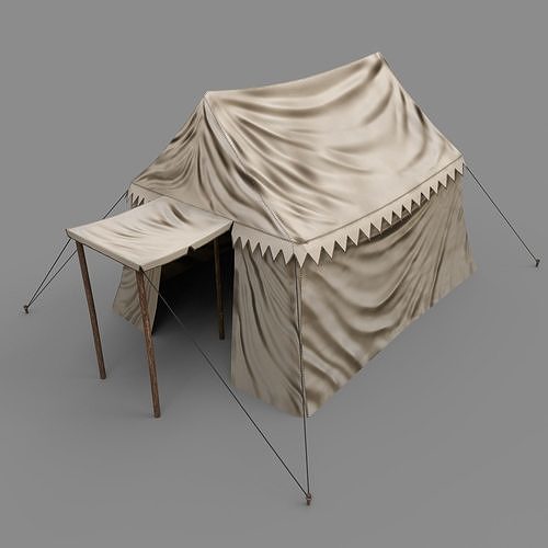 Big Tent Low-poly 3D model
