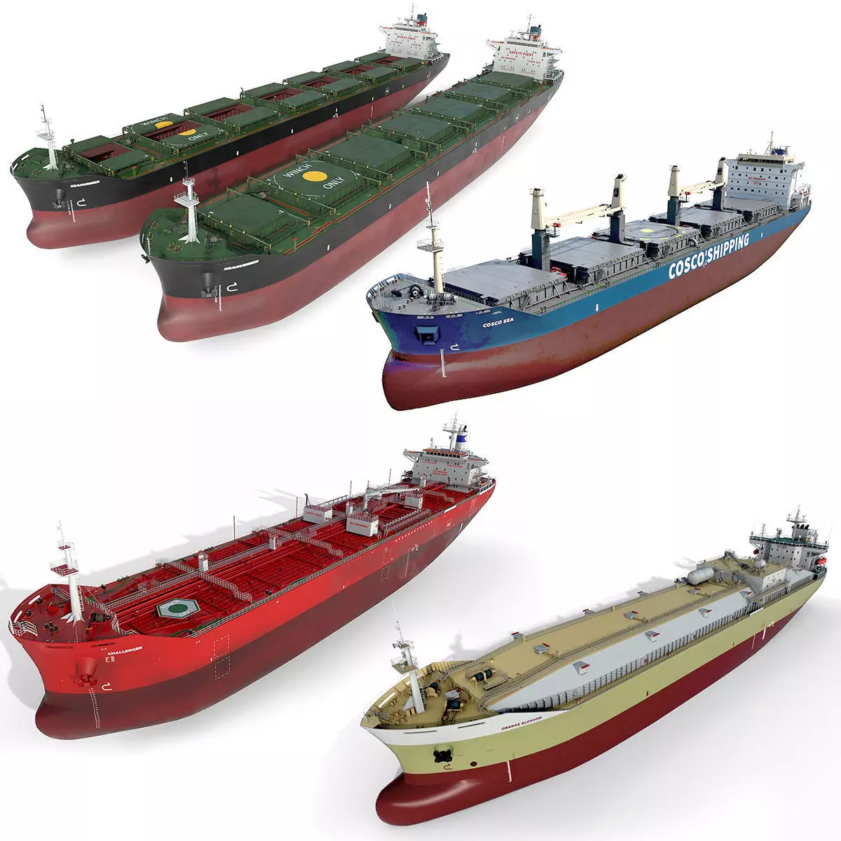 Ships collection 02 hquality 3D model_0