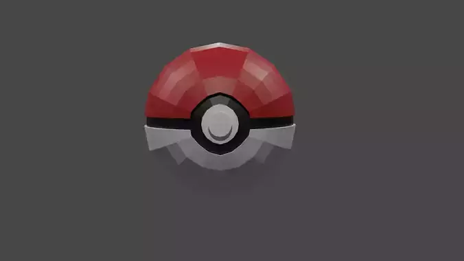 diy poke ball papercraft template and 3d model