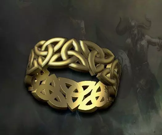 viking knot band 3D print model
