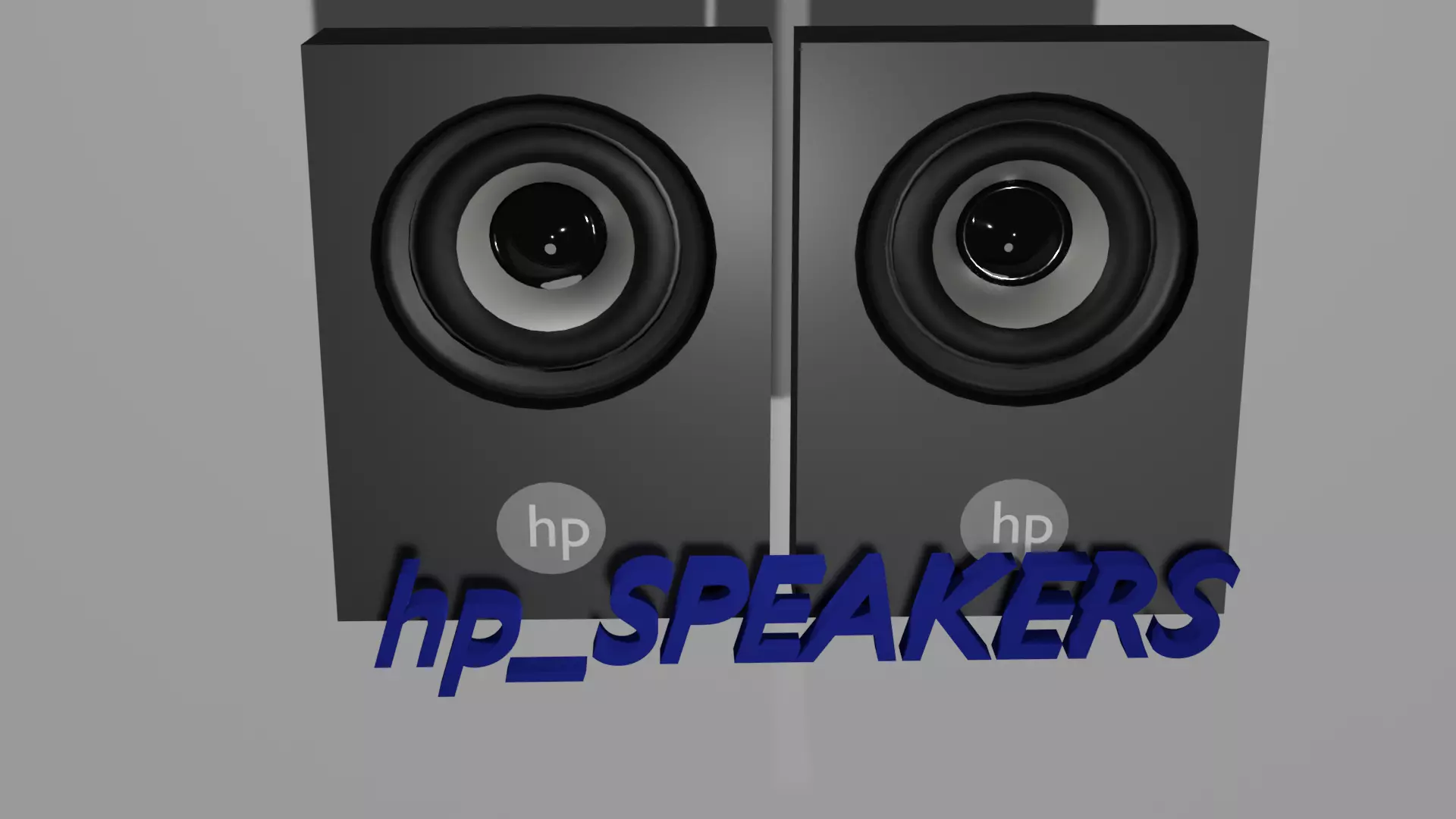 hp Speakers Free 3D model