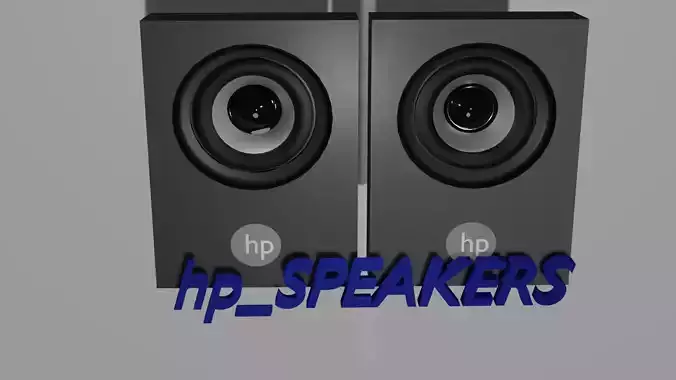 hp Speakers Free 3D model
