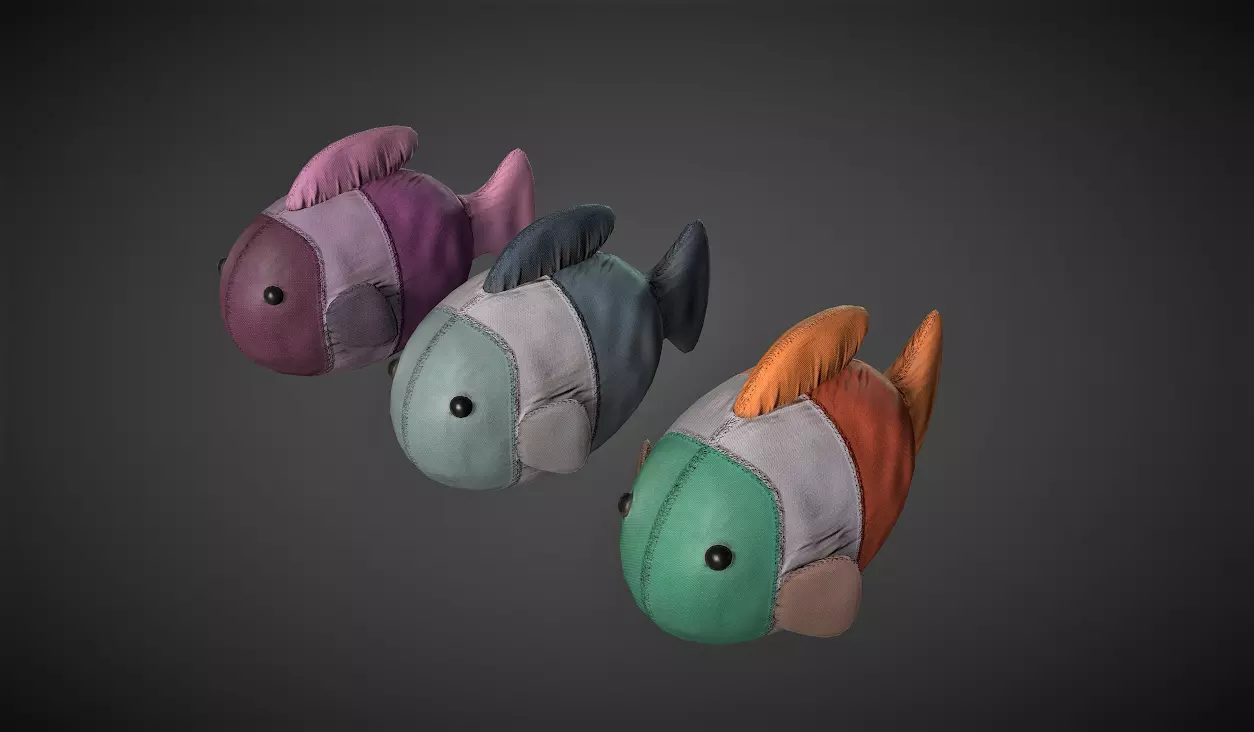 Rag Fish Toys Low-poly 3D model_0