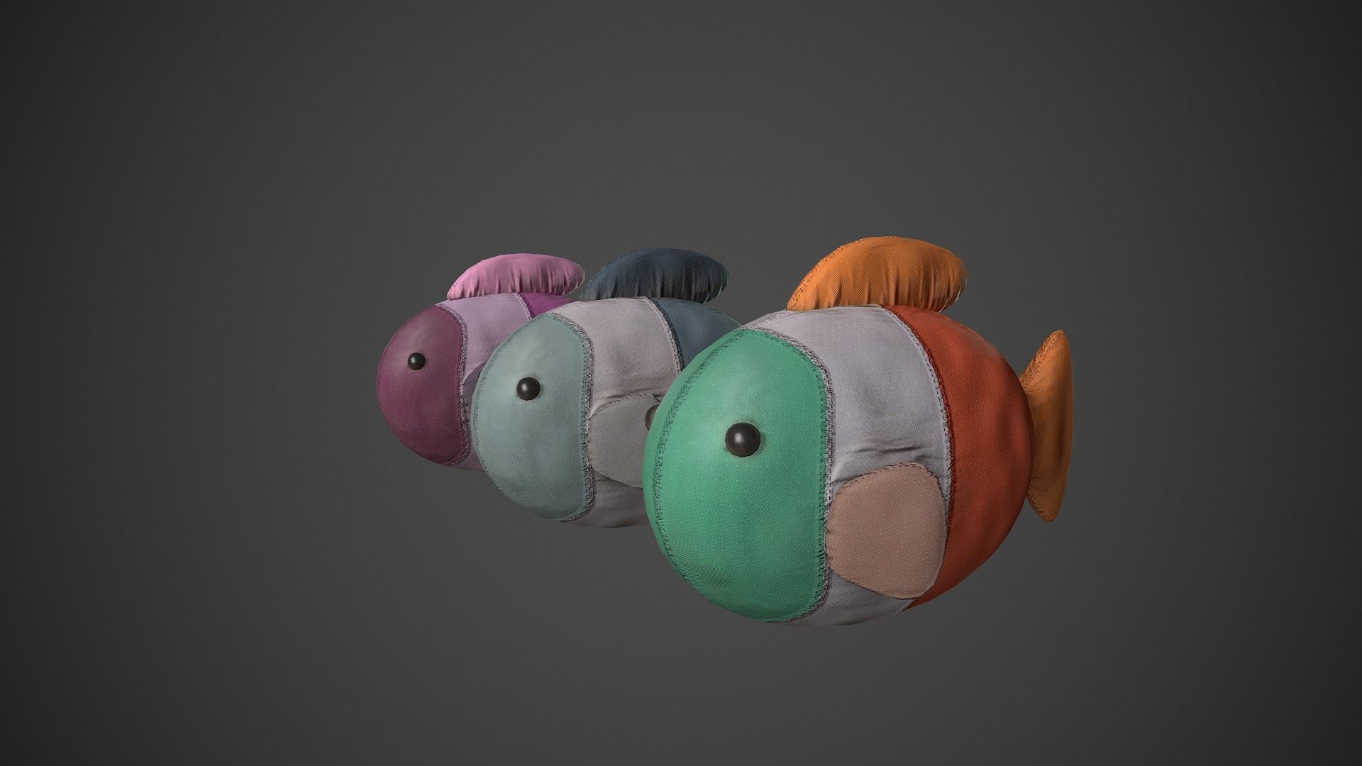 Rag Fish Toys Low-poly 3D model_3