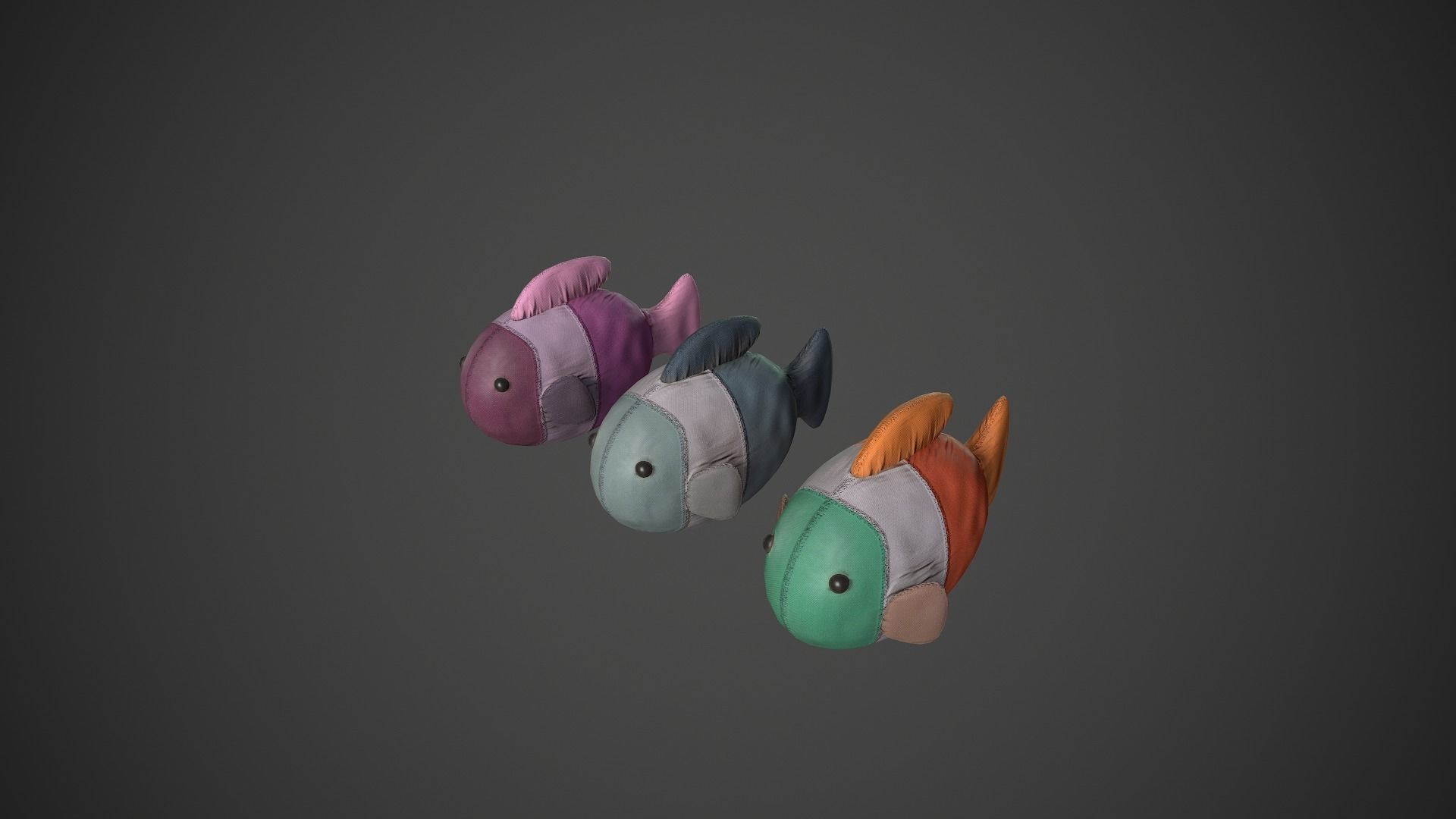 Rag Fish Toys Low-poly 3D model_2