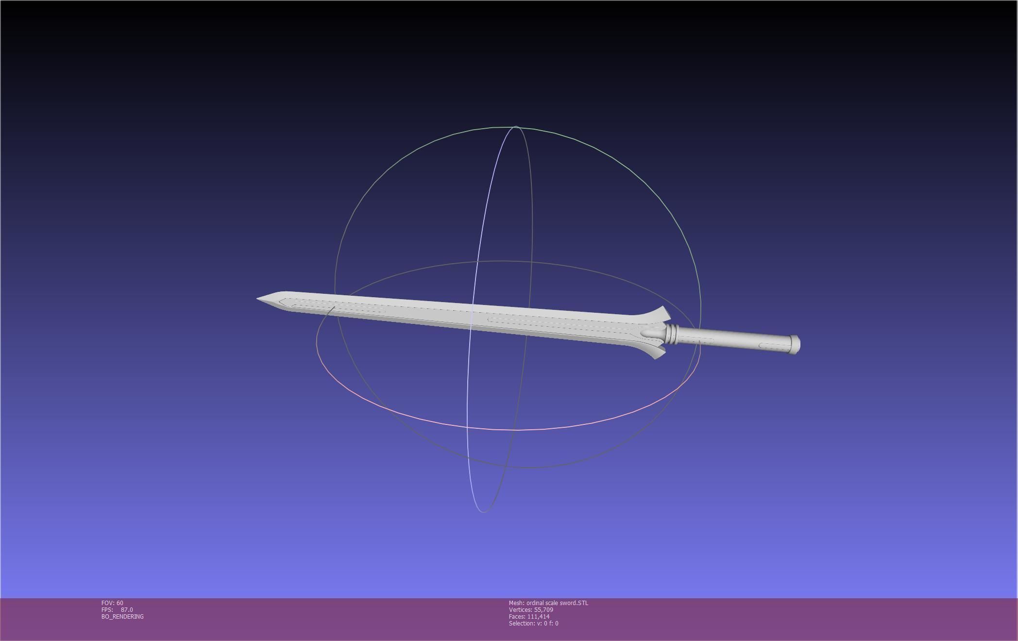 Sword Art Online Kirito Ordinal Scale Main Sword 3D print model_54