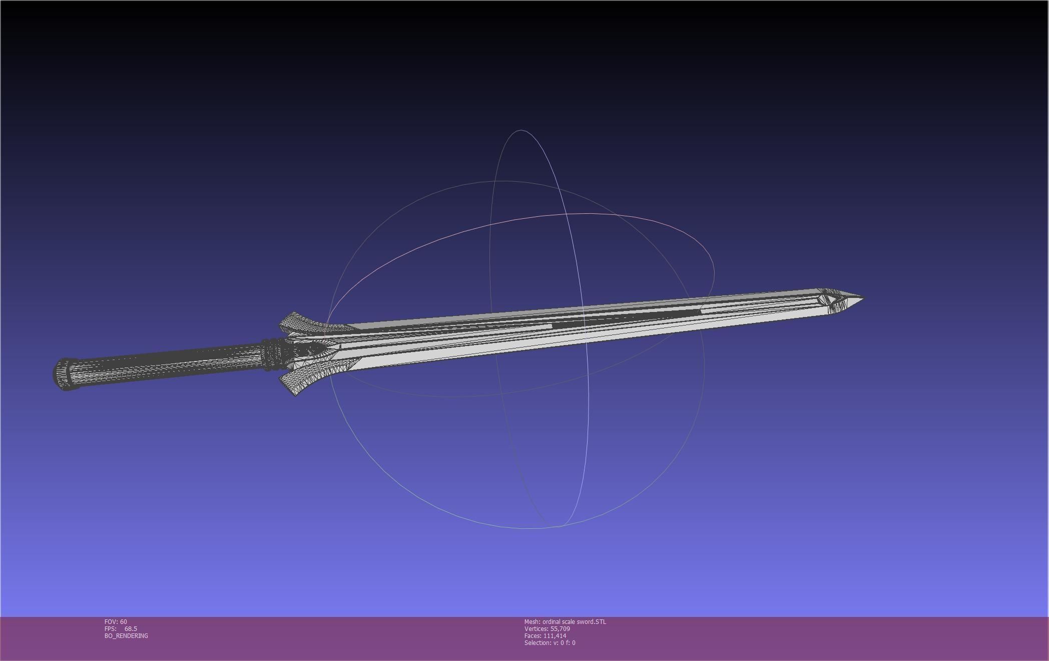 Sword Art Online Kirito Ordinal Scale Main Sword 3D print model_75