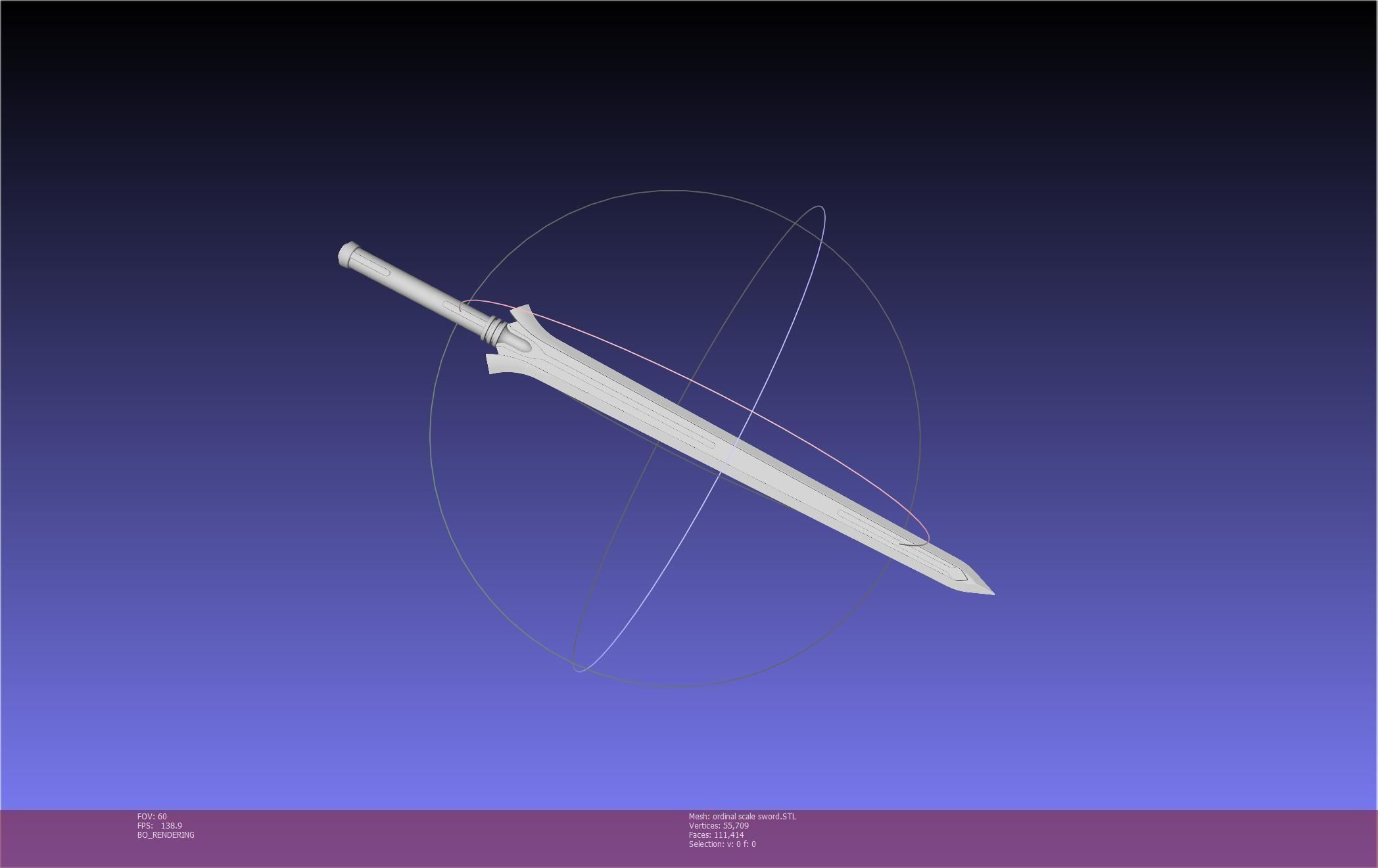 Sword Art Online Kirito Ordinal Scale Main Sword 3D print model_9