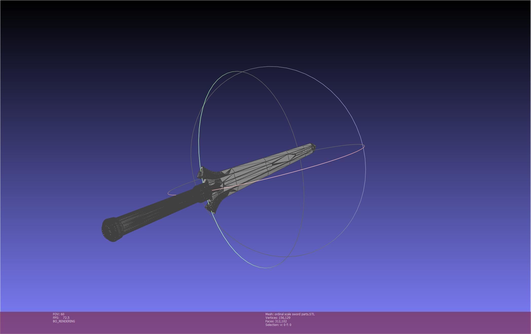 Sword Art Online Kirito Ordinal Scale Main Sword 3D print model_110