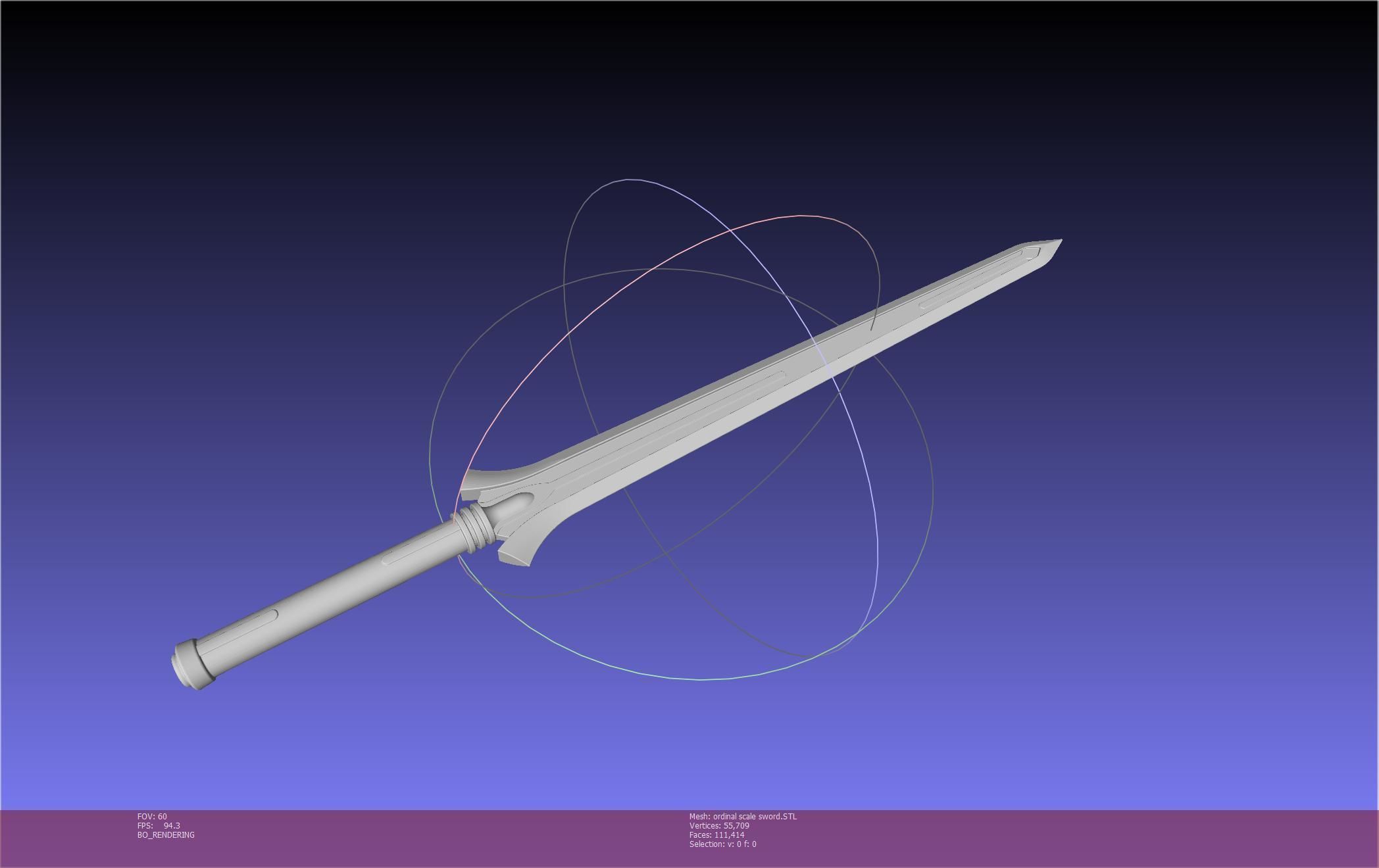 Sword Art Online Kirito Ordinal Scale Main Sword 3D print model_82