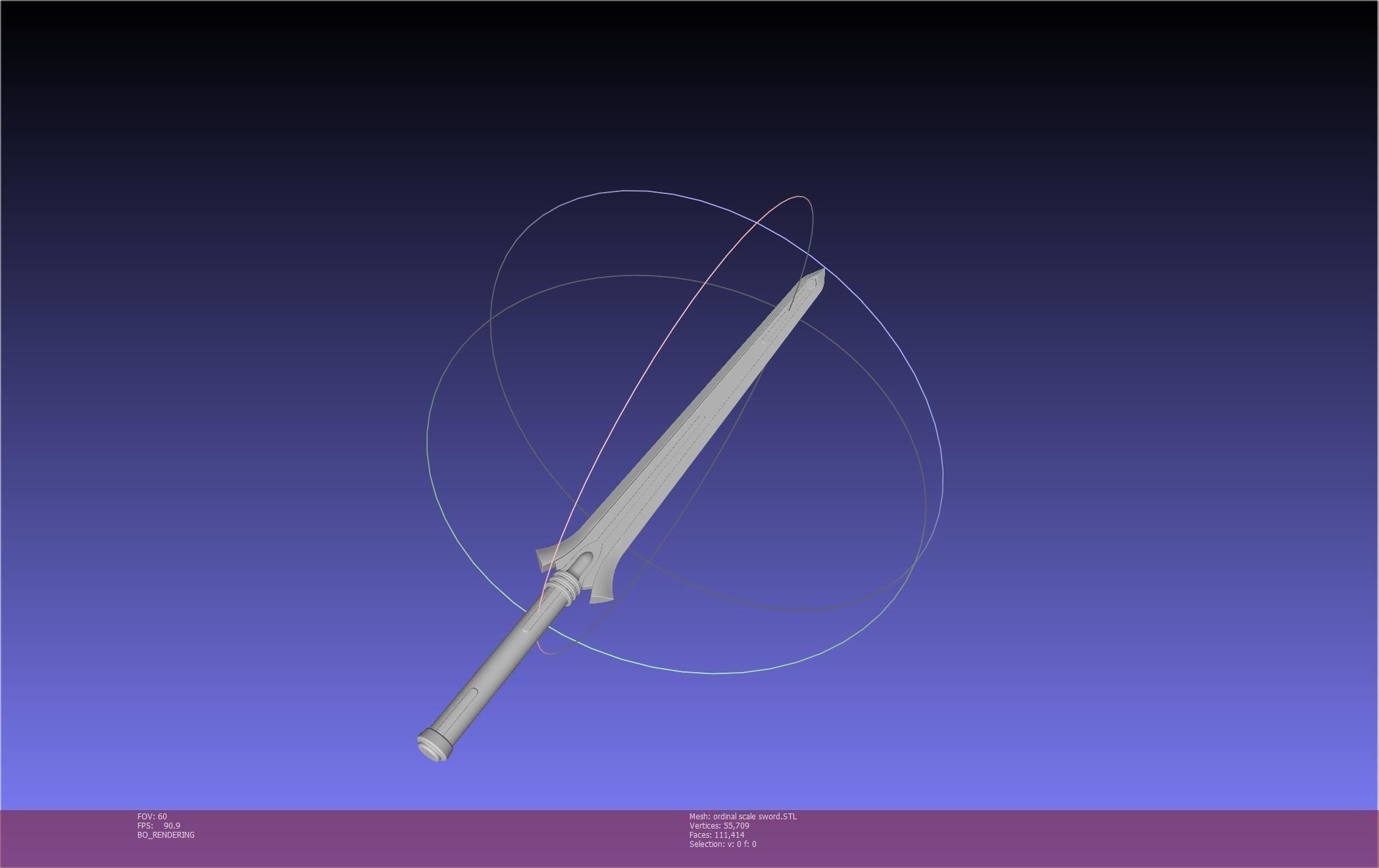 Sword Art Online Kirito Ordinal Scale Main Sword 3D print model_47