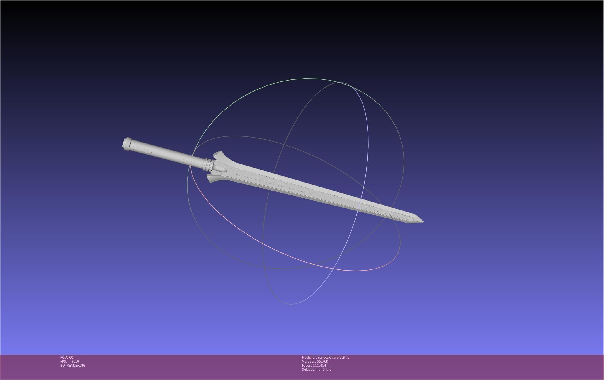 Sword Art Online Kirito Ordinal Scale Main Sword 3D print model_21