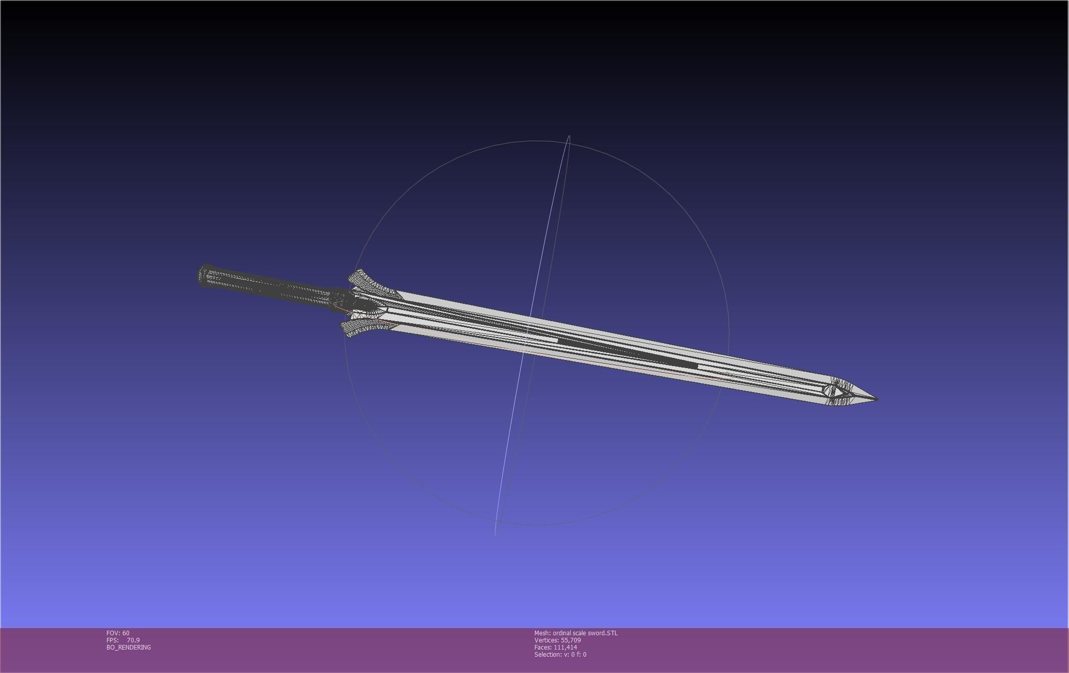 Sword Art Online Kirito Ordinal Scale Main Sword 3D print model_60