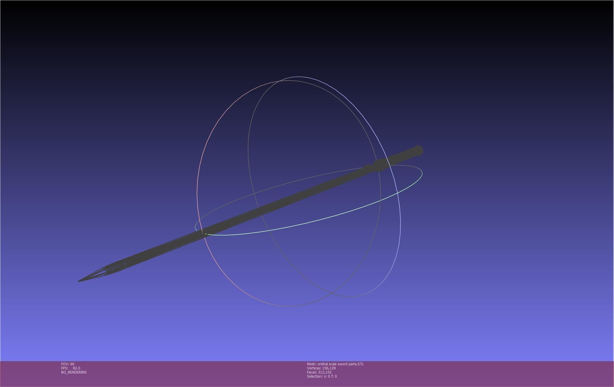 Sword Art Online Kirito Ordinal Scale Main Sword 3D print model_100