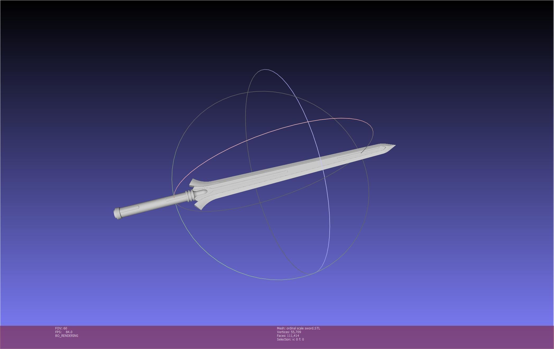 Sword Art Online Kirito Ordinal Scale Main Sword 3D print model_6