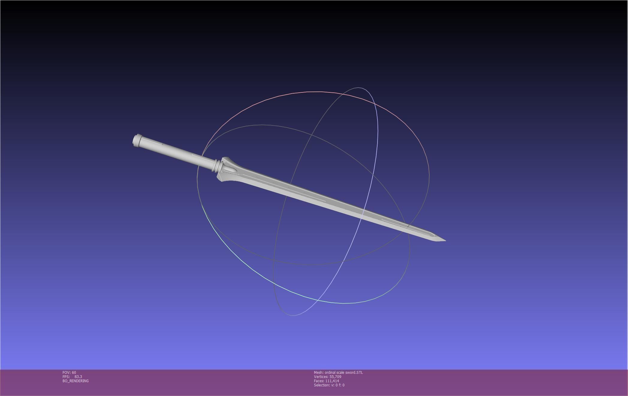 Sword Art Online Kirito Ordinal Scale Main Sword 3D print model_41