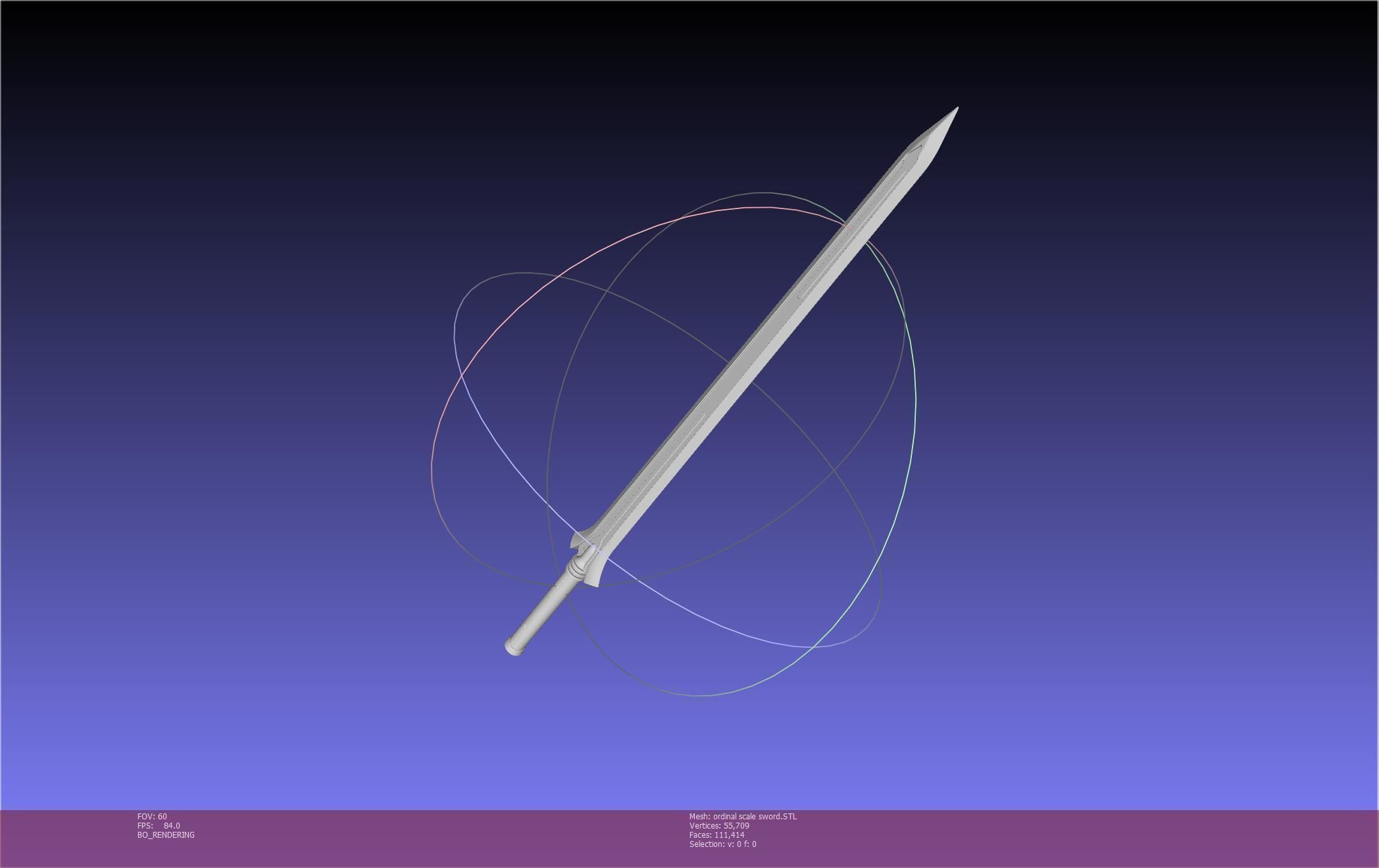 Sword Art Online Kirito Ordinal Scale Main Sword 3D print model_32