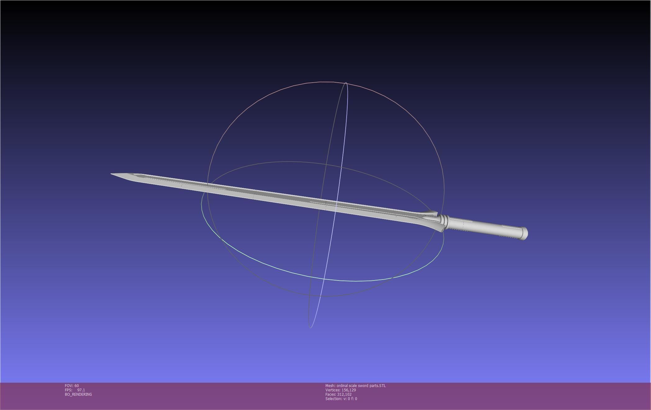 Sword Art Online Kirito Ordinal Scale Main Sword 3D print model_93