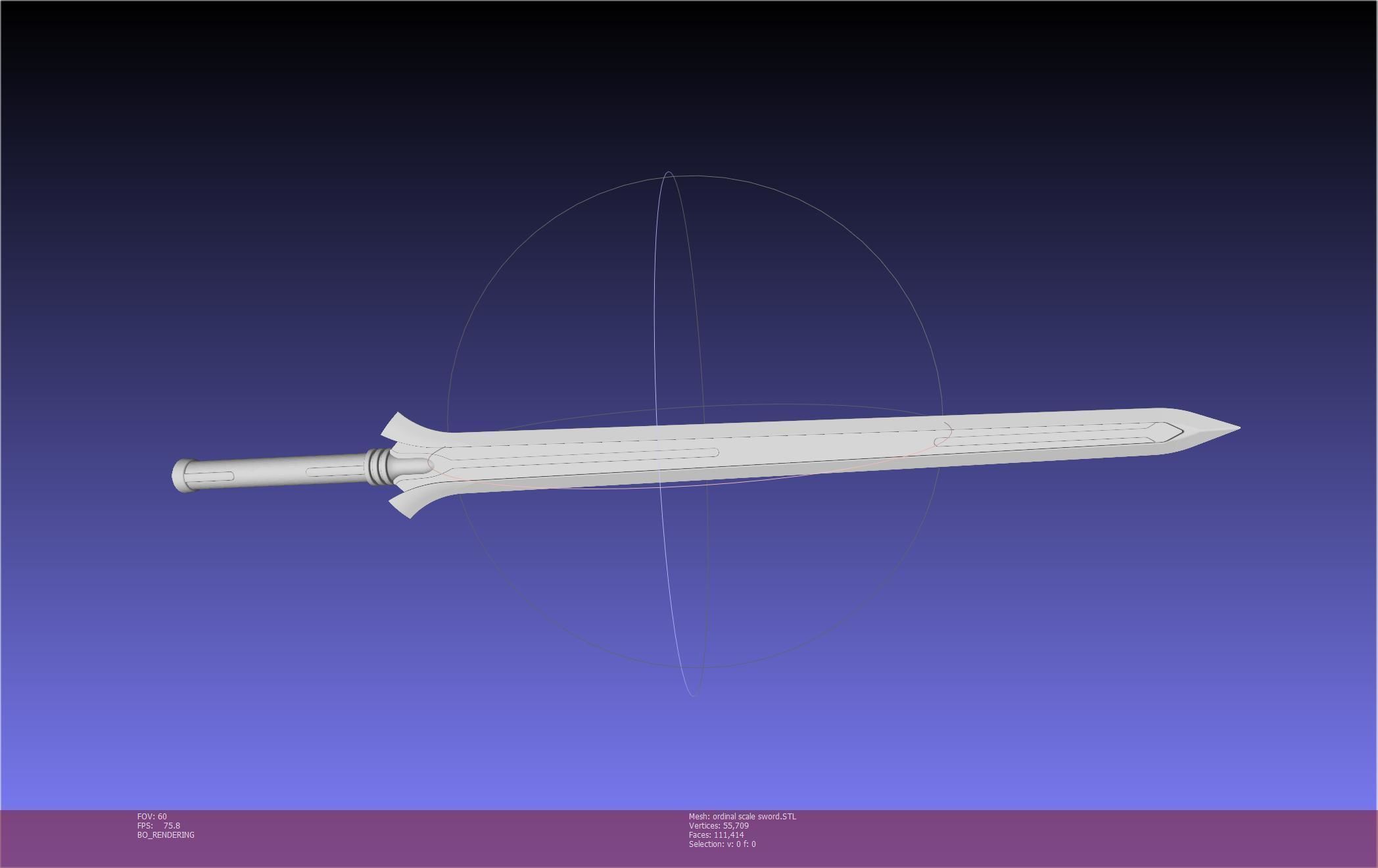 Sword Art Online Kirito Ordinal Scale Main Sword 3D print model_91