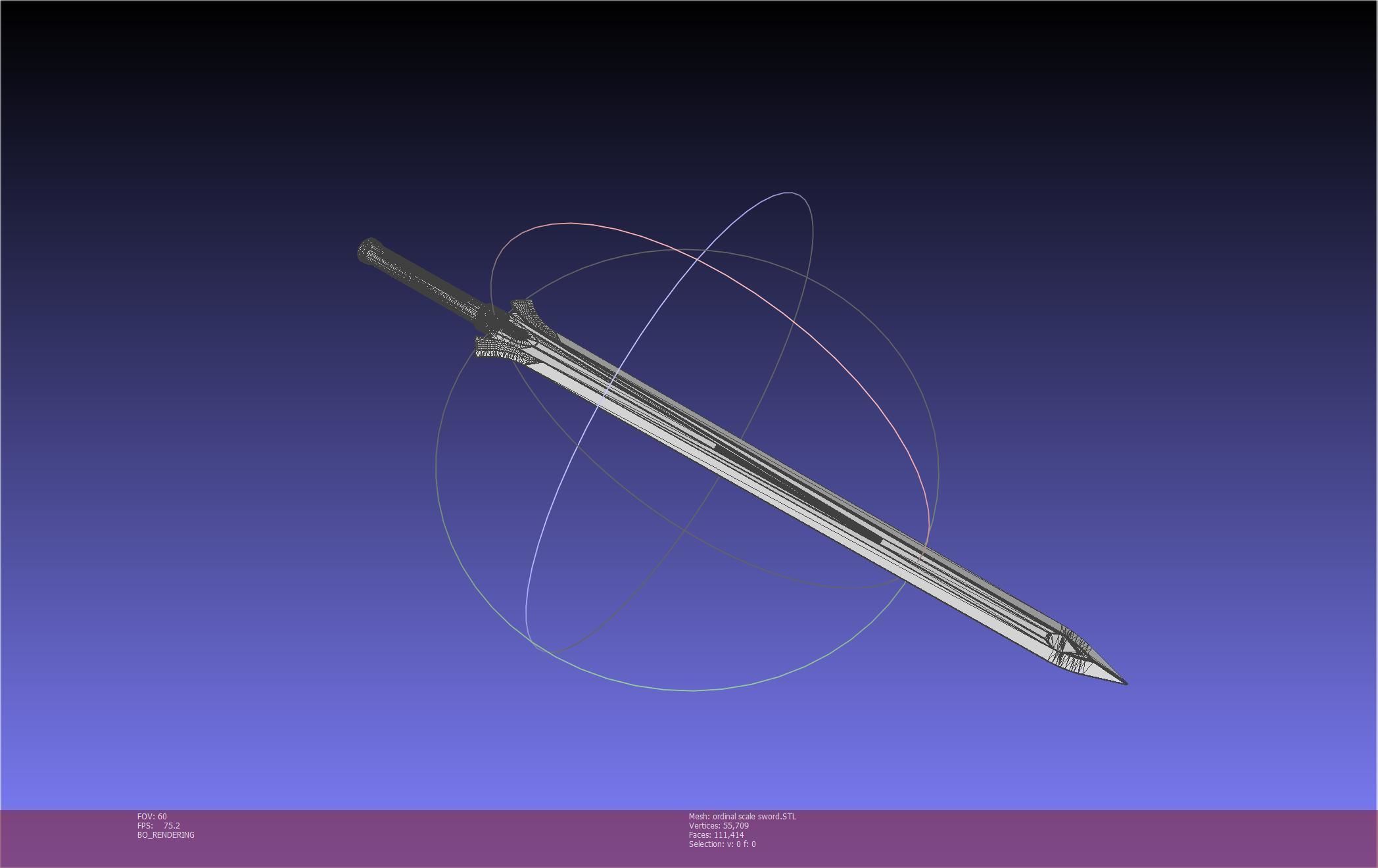 Sword Art Online Kirito Ordinal Scale Main Sword 3D print model_74