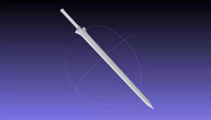 Sword Art Online Kirito Ordinal Scale Main Sword 3D print model