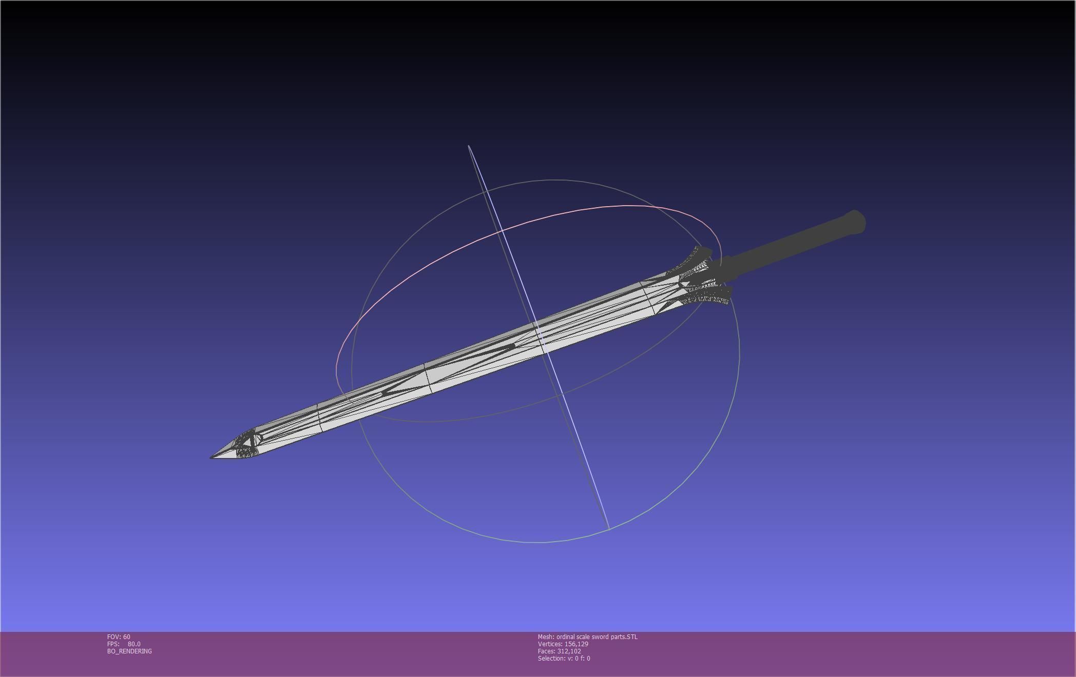 Sword Art Online Kirito Ordinal Scale Main Sword 3D print model_107