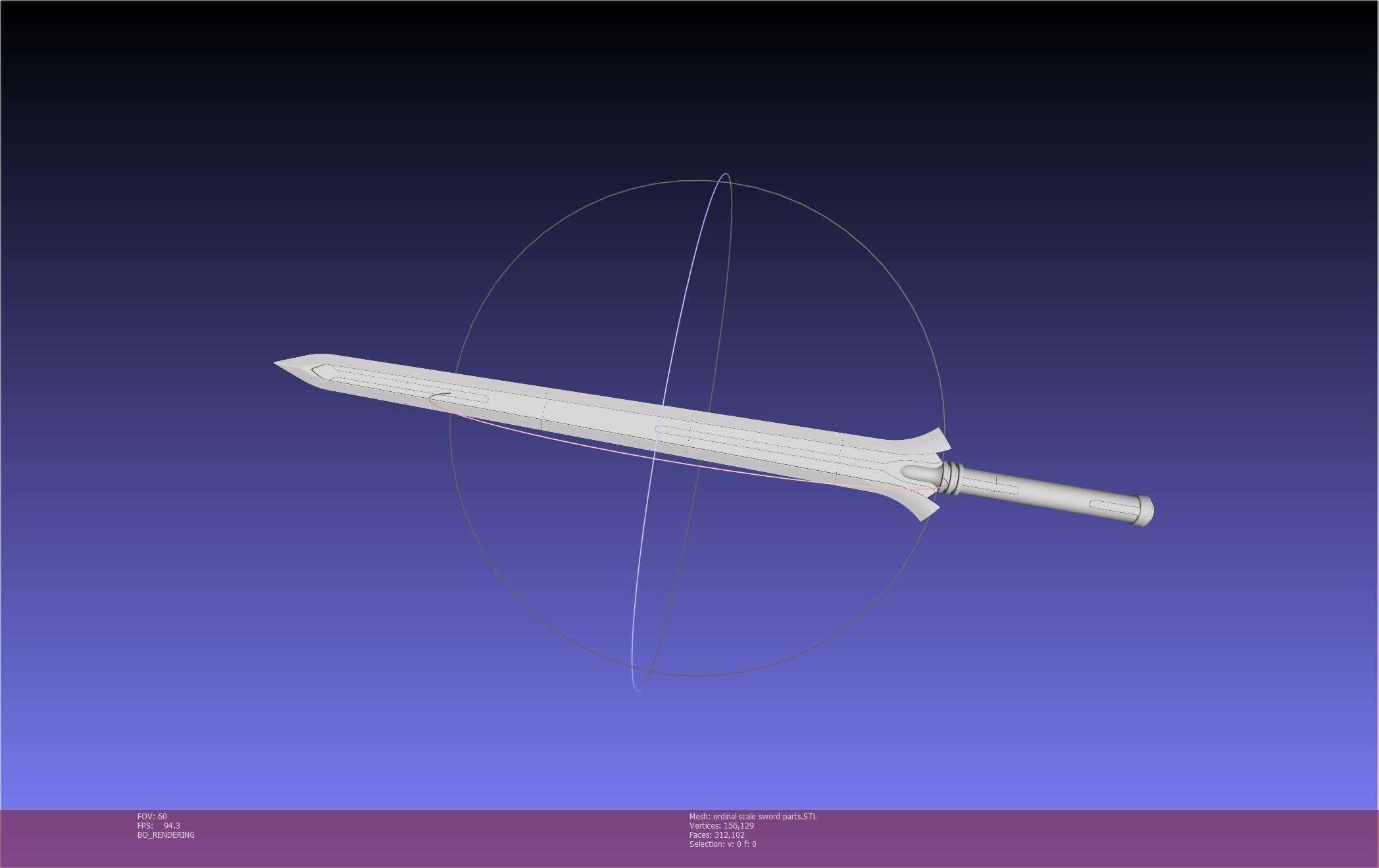 Sword Art Online Kirito Ordinal Scale Main Sword 3D print model_95