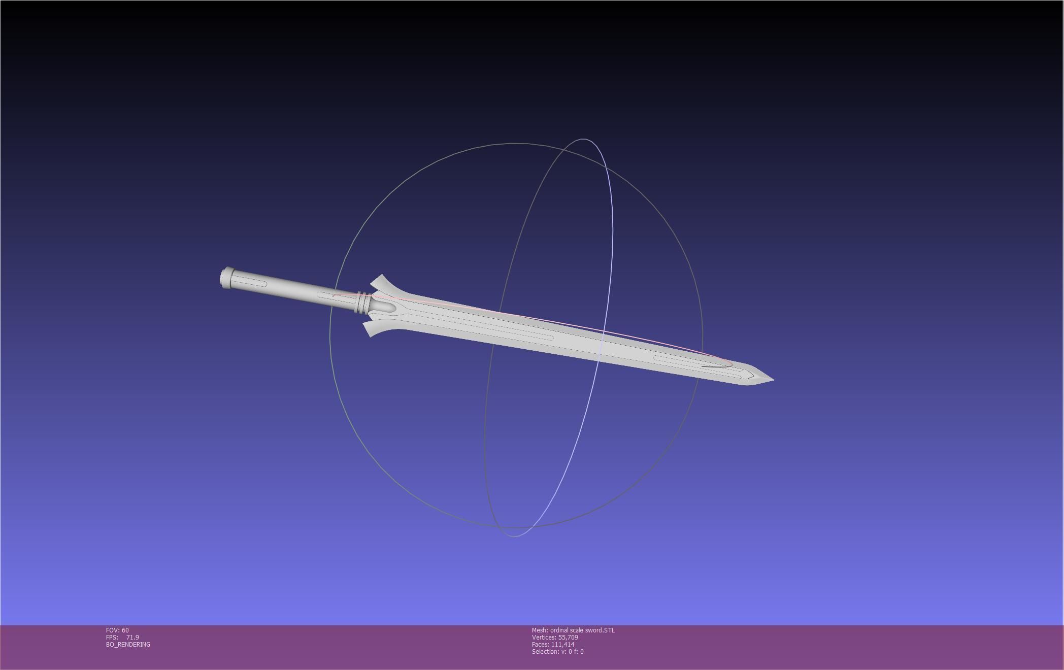 Sword Art Online Kirito Ordinal Scale Main Sword 3D print model_25