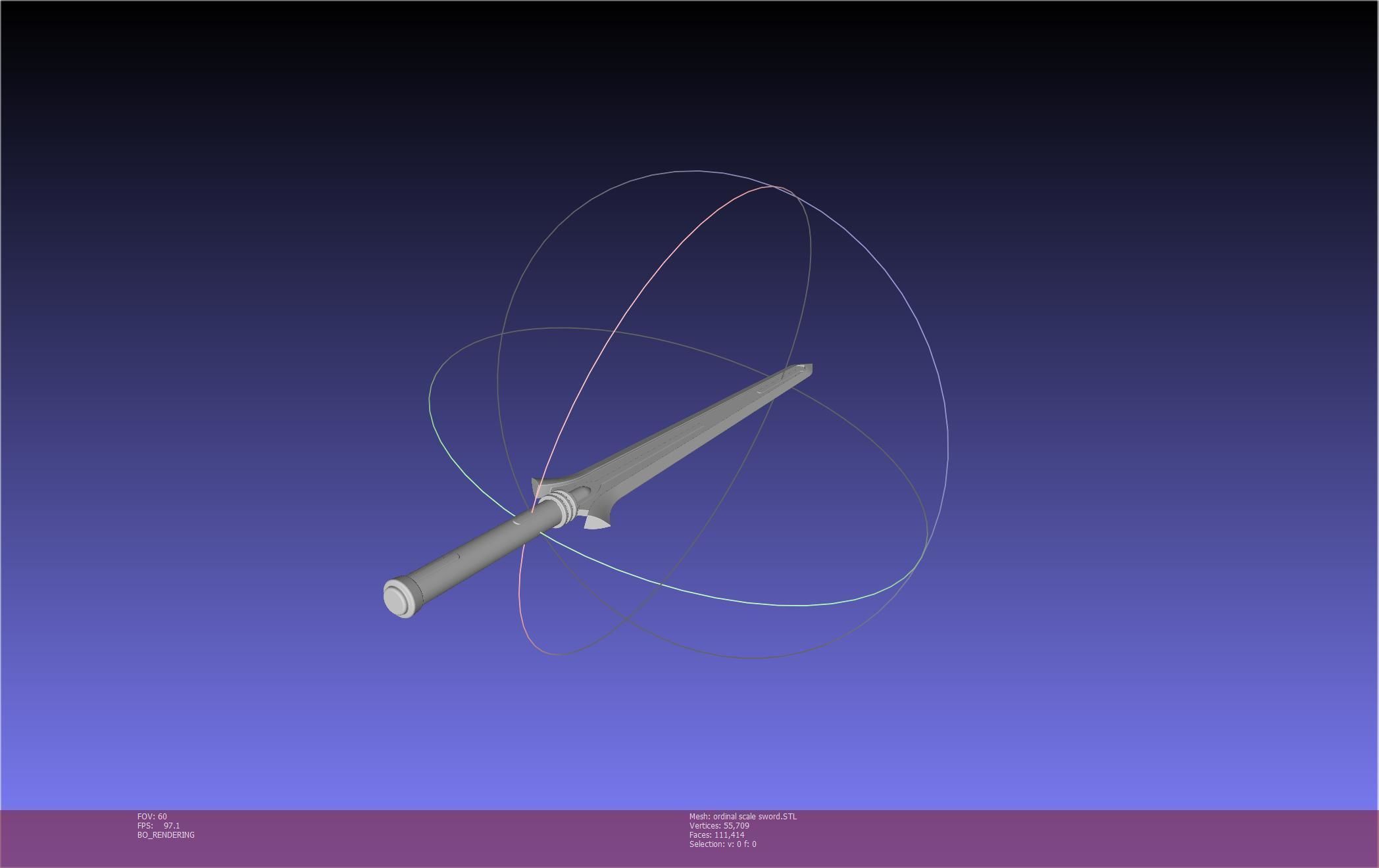 Sword Art Online Kirito Ordinal Scale Main Sword 3D print model_42