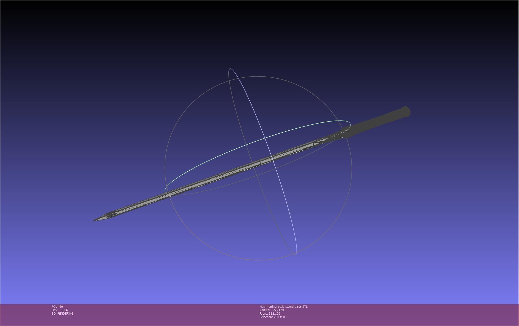 Sword Art Online Kirito Ordinal Scale Main Sword 3D print model_106