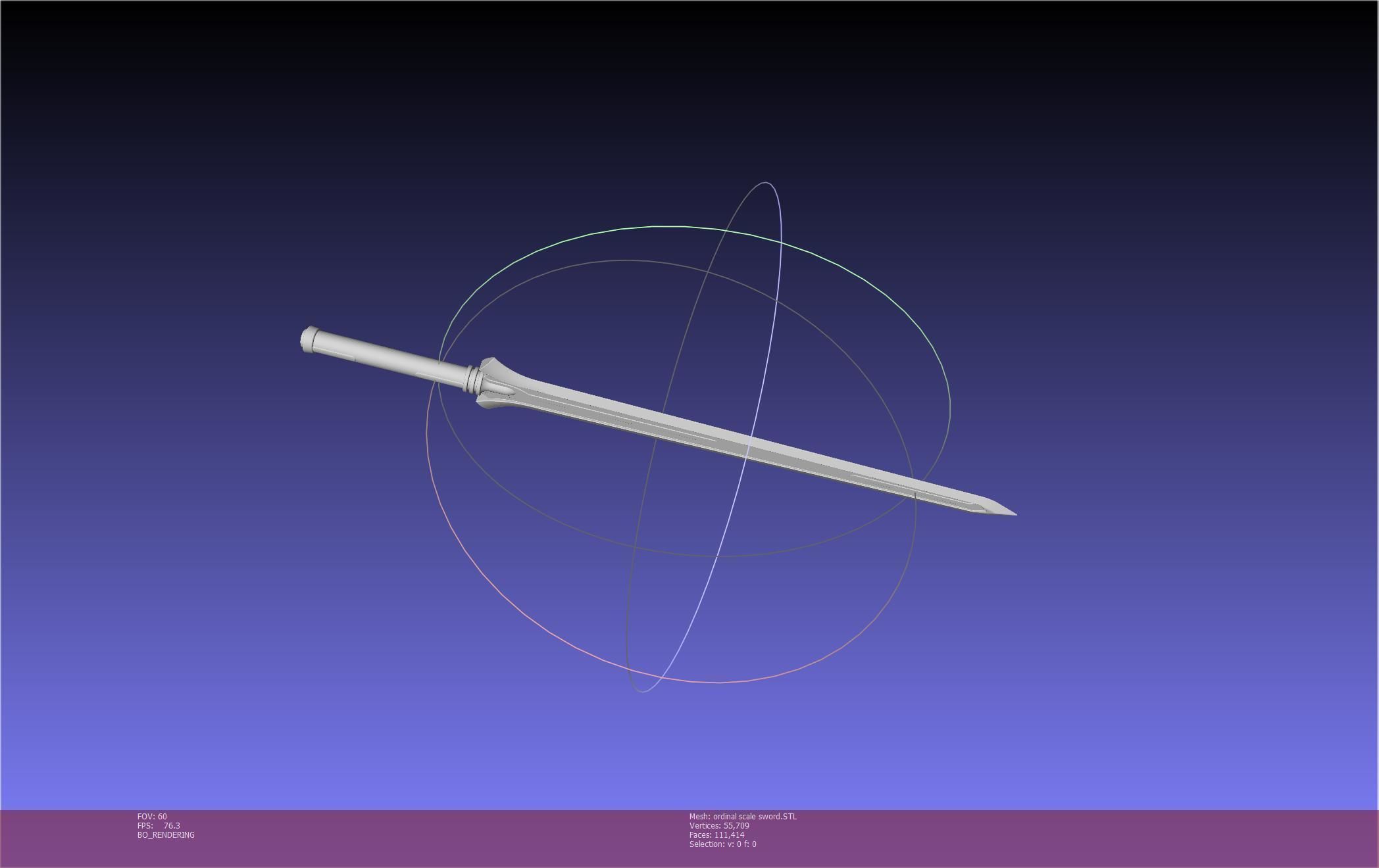 Sword Art Online Kirito Ordinal Scale Main Sword 3D print model_28