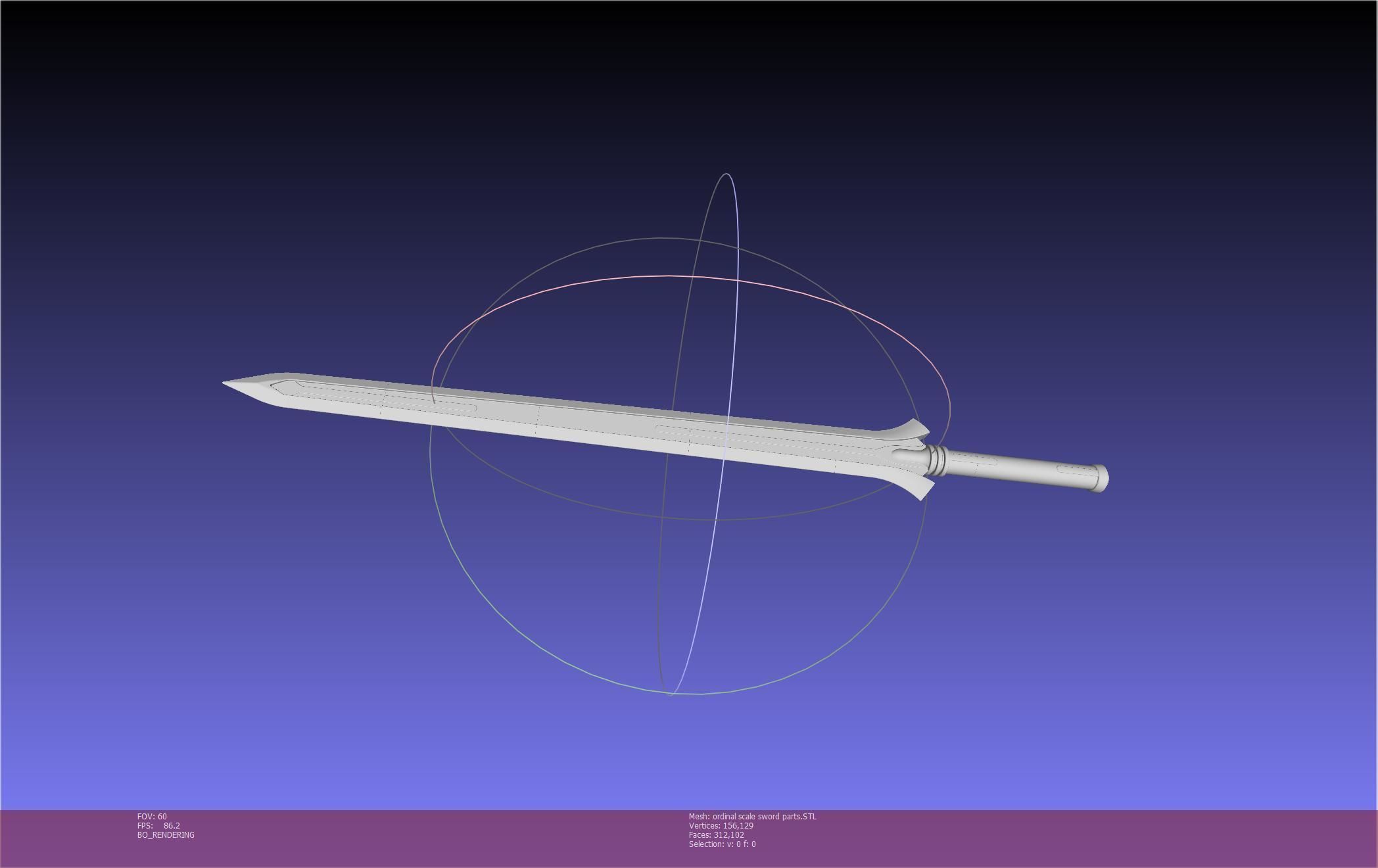 Sword Art Online Kirito Ordinal Scale Main Sword 3D print model_98