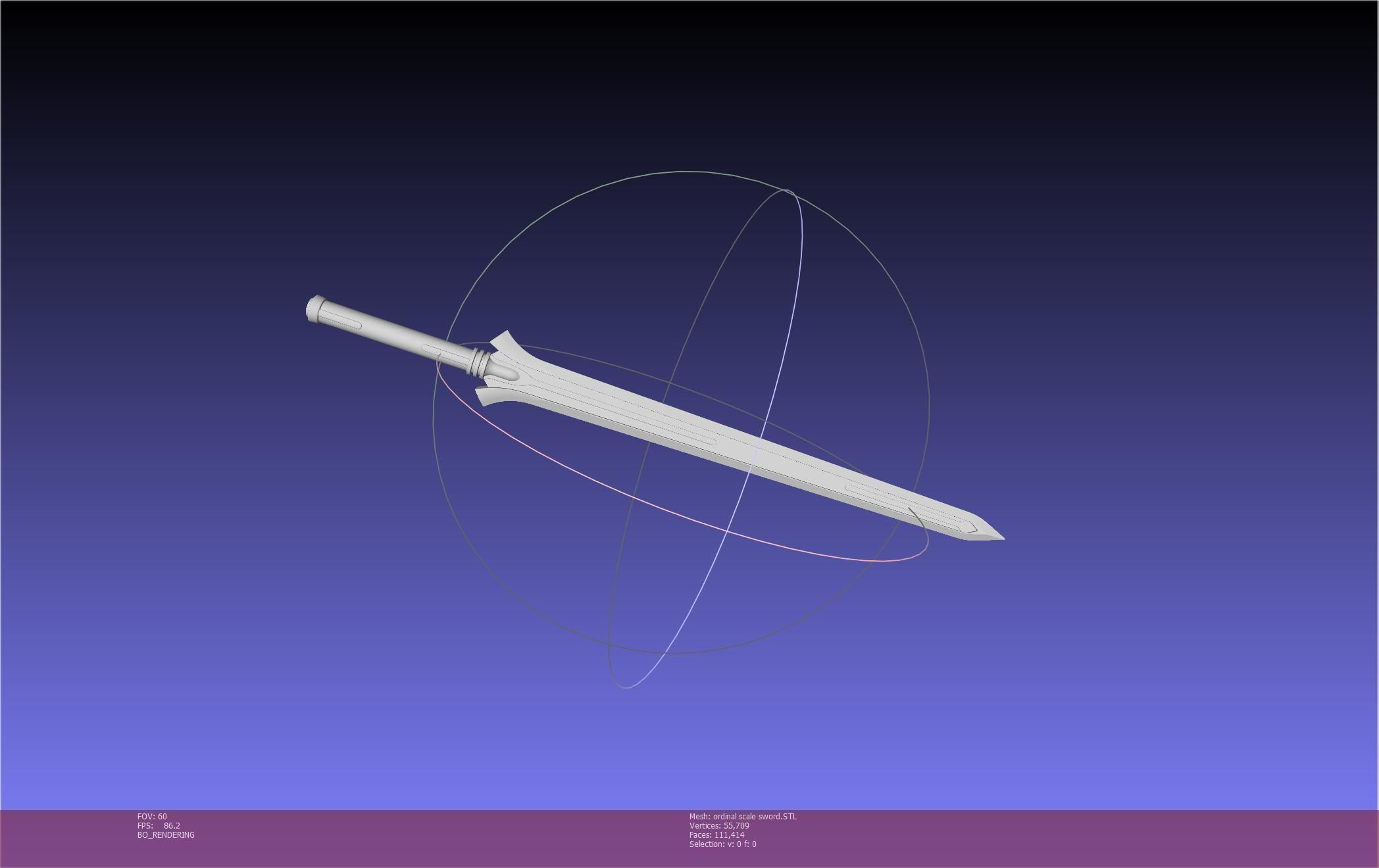 Sword Art Online Kirito Ordinal Scale Main Sword 3D print model_10