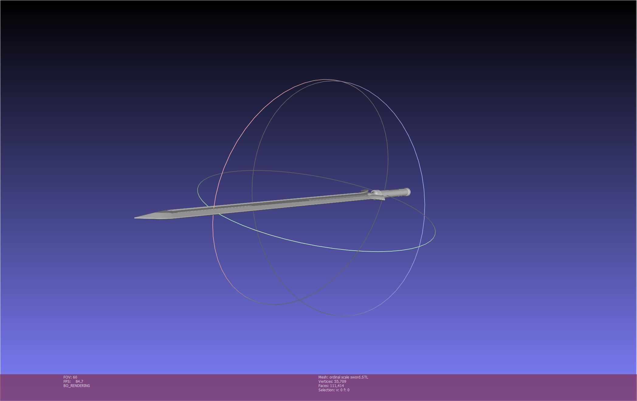 Sword Art Online Kirito Ordinal Scale Main Sword 3D print model_50