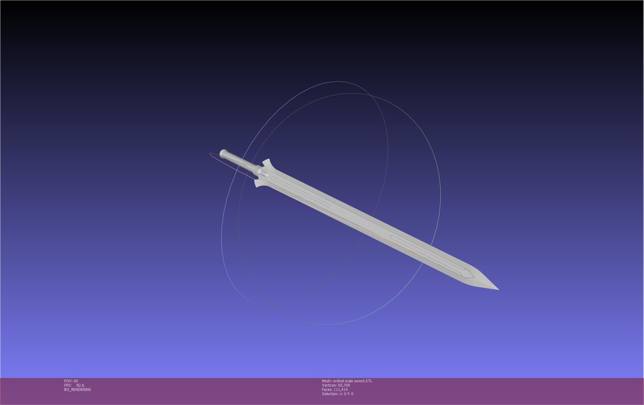 Sword Art Online Kirito Ordinal Scale Main Sword 3D print model_17