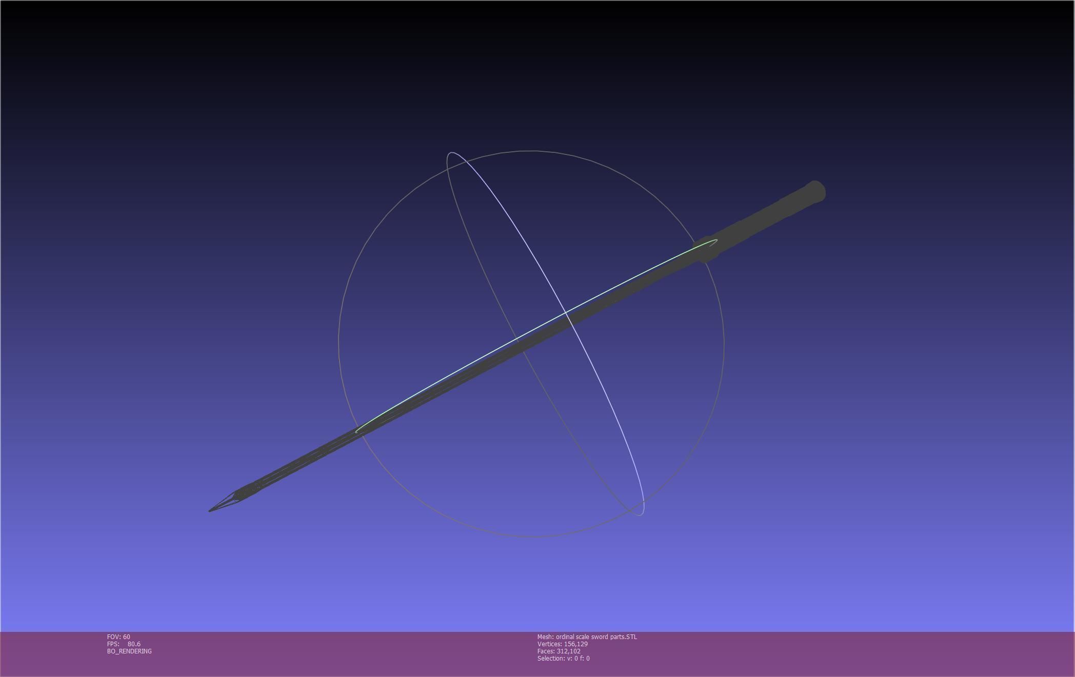 Sword Art Online Kirito Ordinal Scale Main Sword 3D print model_103