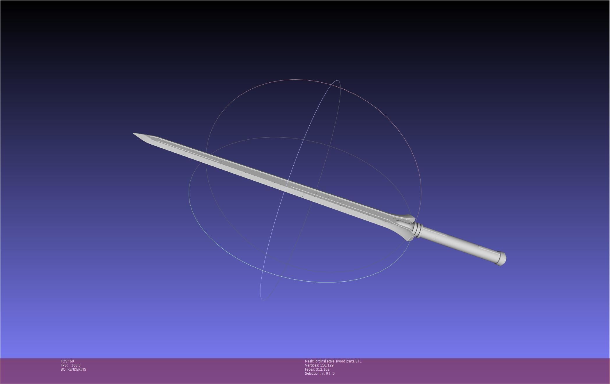 Sword Art Online Kirito Ordinal Scale Main Sword 3D print model_96